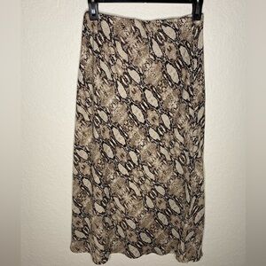 Evereve | Peyten Jensen snakeskin print skirt SMALL